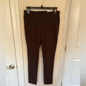 INC Skinny Leg Leggings,  Dark Brown (French Roast), 6 petite